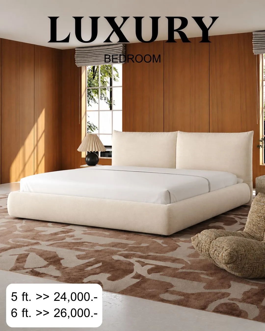 แบบเตียง Quiet Luxury สั่งทำ Sofa Bed Studio