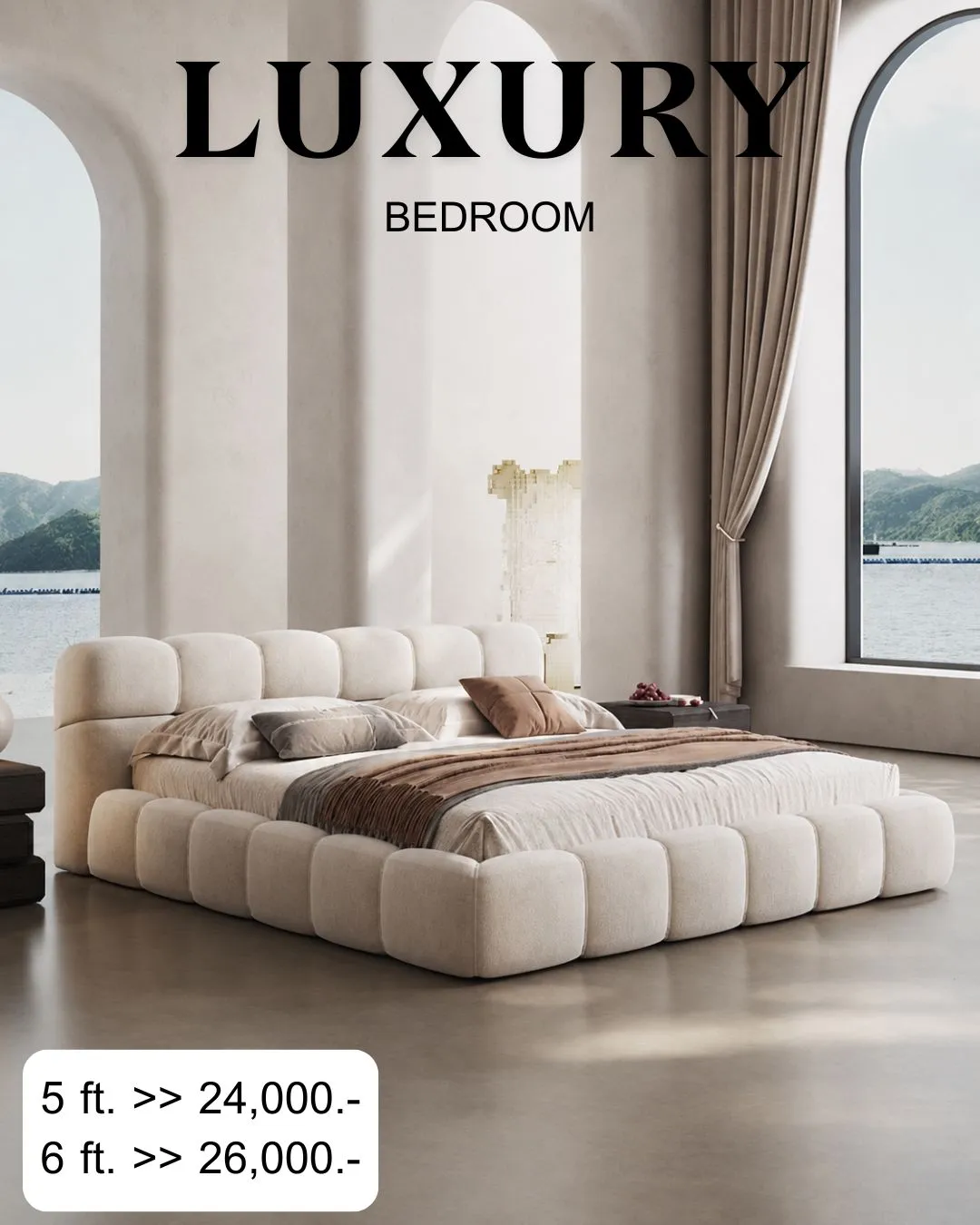 แบบเตียง Quiet Luxury สั่งทำ Sofa Bed Studio