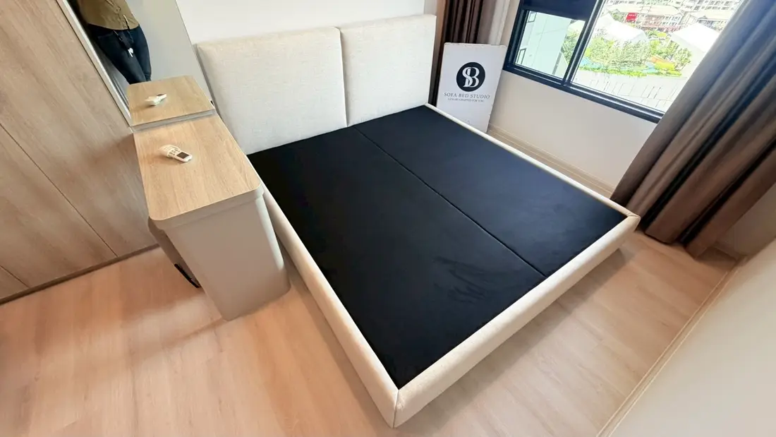 ผลงานหัวเตียงพาแนลคู่ Sofa Bed Studio