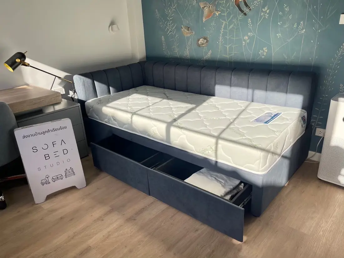 ผลงานเตียงลิ้นชักเก็บของ Sofa Bed Studio