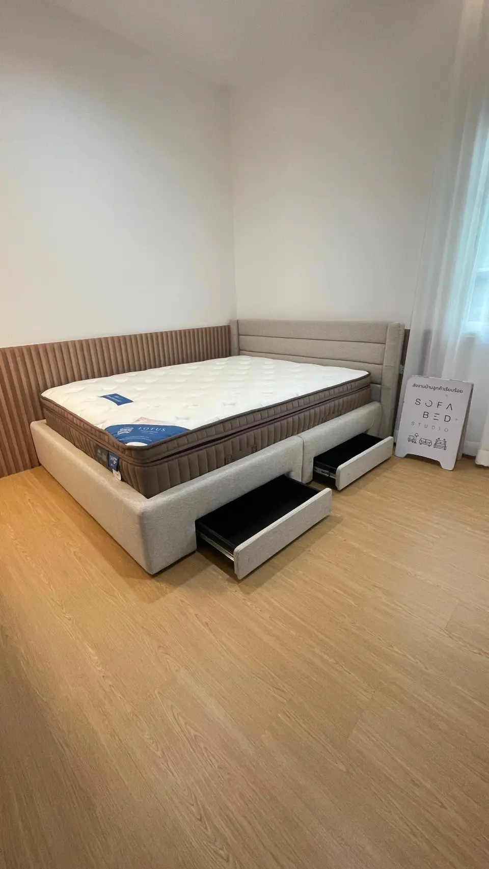 ผลงานเตียงลิ้นชักเก็บของ Sofa Bed Studio