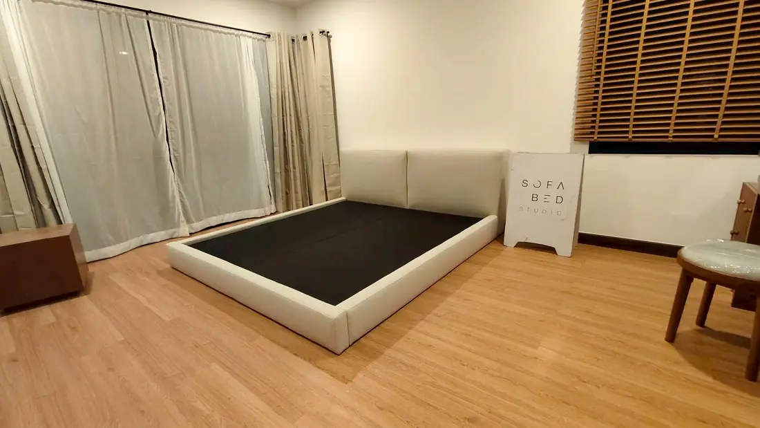 ผลงานหัวเตียงสี่เหลี่ยมคู่ Sofa Bed Studio