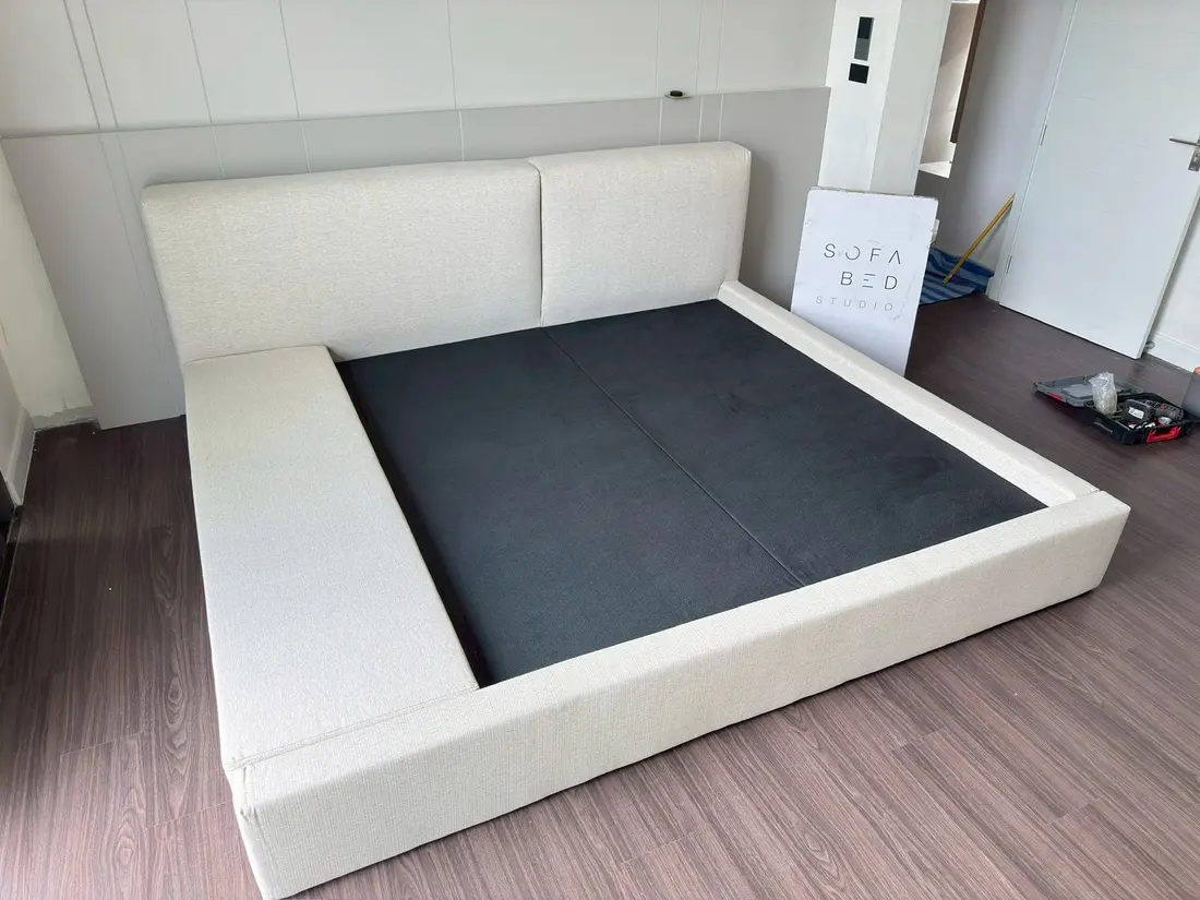 ผลงานเตียงฐานกว้างพิเศษ Sofa Bed Studio