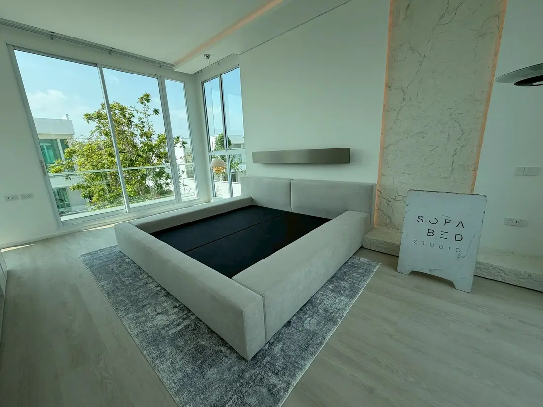 ผลงานเตียงฐานกว้างพิเศษ Sofa Bed Studio