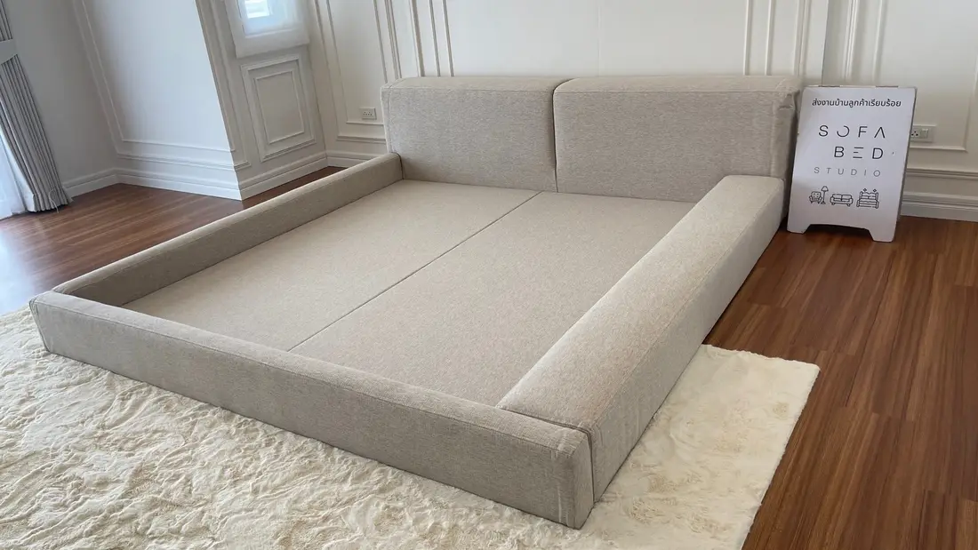ผลงานเตียงฐานกว้างพิเศษ Sofa Bed Studio