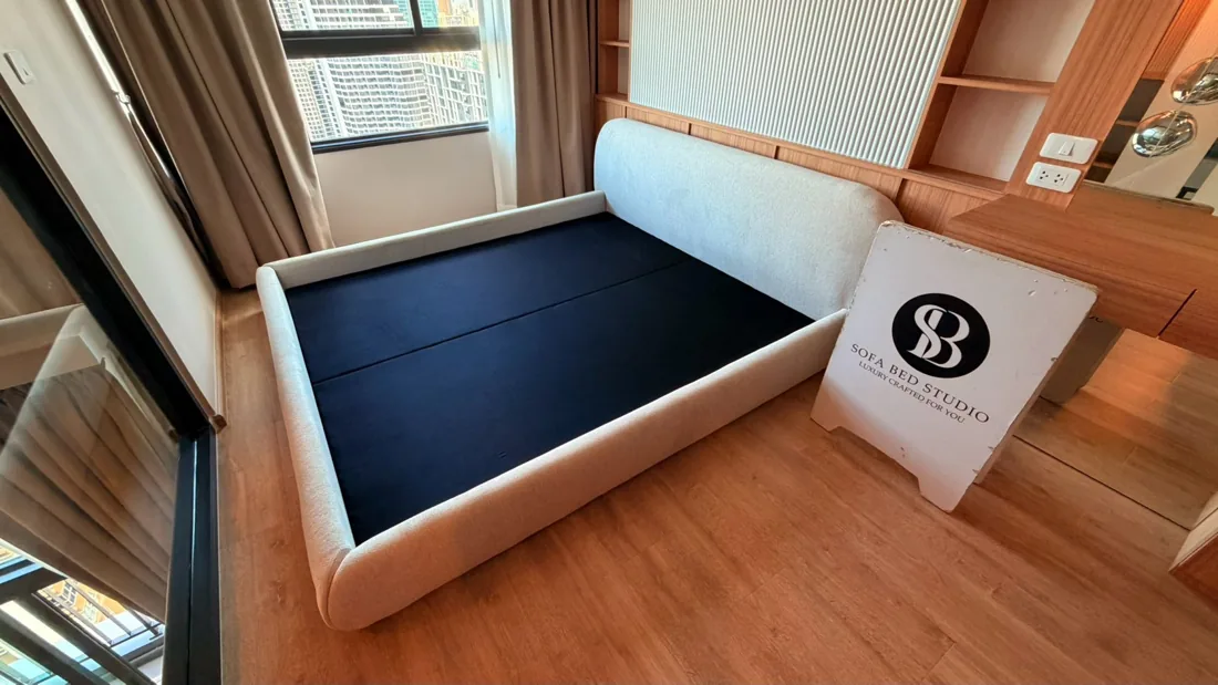 Curved Headboard completed by Sofa Bed Studio, image 14