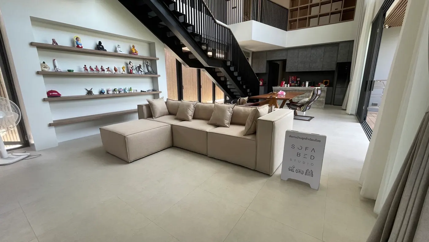 โซฟาโมดูลาร์ ผลงานสั่งทำจริงโดย Sofa Bed Studio · SM-072