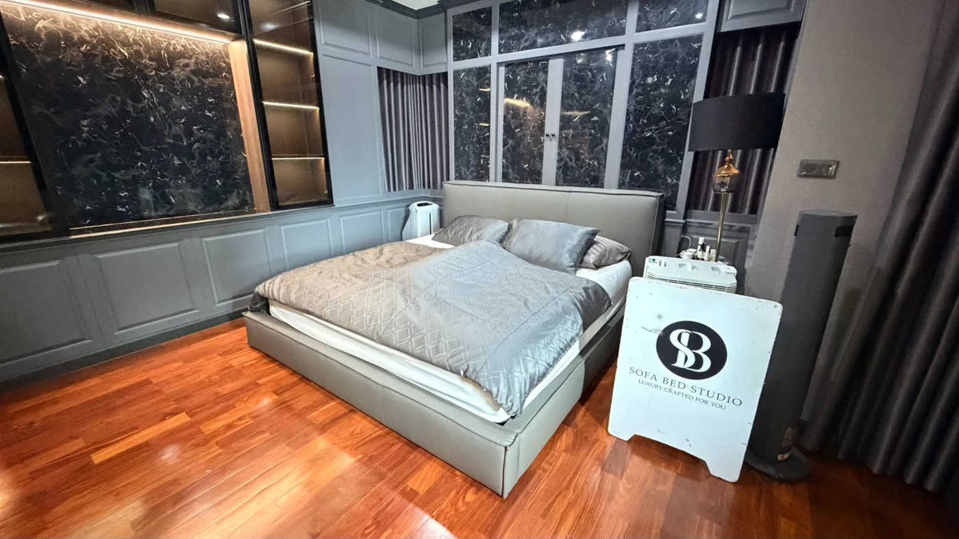 หัวเตียงพาแนลเรียบ ผลงานสั่งทำจริงโดย Sofa Bed Studio · SP-002